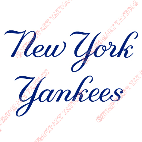 New York Yankees Customize Temporary Tattoos Stickers NO.1779